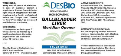Gallbladder Liver Meridian Opener - DSRT527 Gallbladder Liver Meridian Opener 4 17 18